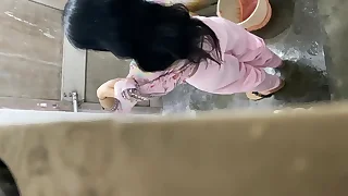 Bhabhi take shawer agile nude at hand bathroom